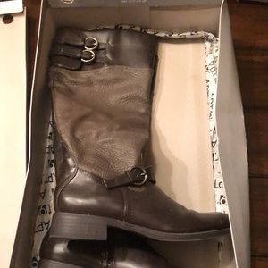 Priced to sell and make $5!! APT 9 Brown Leather-like Riding Boot, Size 8.5